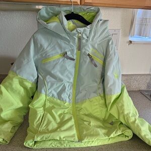 Spyder Kids' Light Green/Lime Puffer Jacket